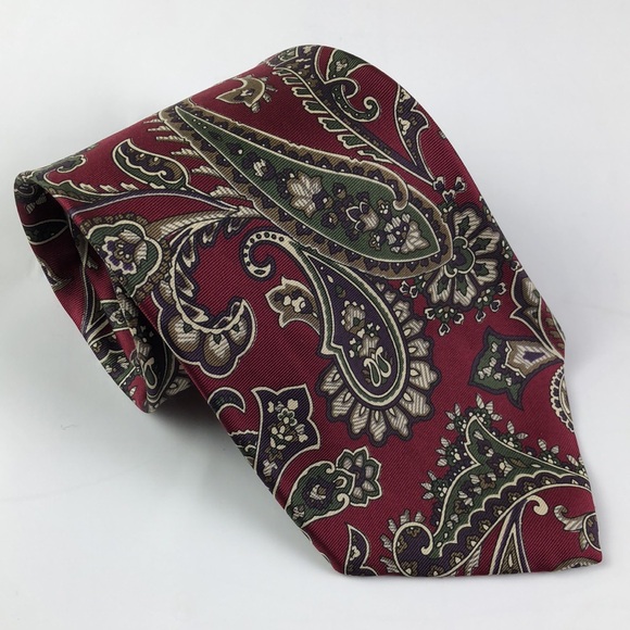 Vintage Mario Valentino Tie Italian Silk - Picture 1 of 5